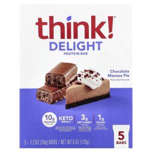 חטיף חלבון Delight שוקולד מוס - 5 יחידות - Think