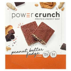 חטיף חלבון Power Crunch - חמאת בוטנים פאדג' - 12 יח'
