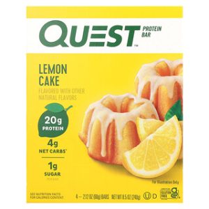 חטיף חלבון קווסט- לימון קייק - 4 יחידות - Quest Nutrition