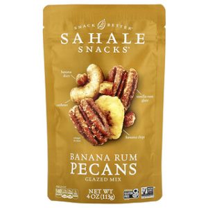 חטיף פקאן בננה-רום מצופה, 113 גרם - Sahale Snacks