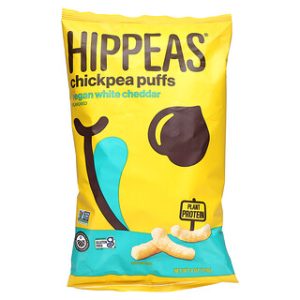 חטיף צ'יפס אפונה טבעוני - Hippeas צ'דר לבן 113 גרם