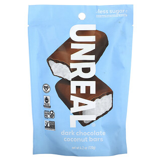 חטיף קוקוס ושוקולד מריר Unreal - 120 גרם