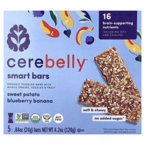 חטיפי Cerebelly אורגניים לפעוטות- בטטה אוכמניות בננה