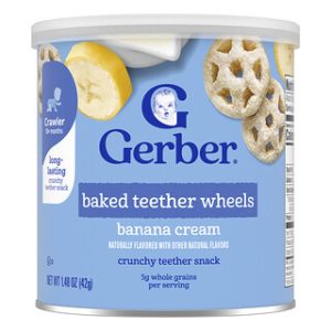 חטיפי Gerber לתינוקות- טבעות ביס- קרם בננה
