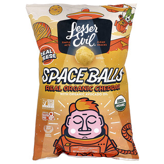חטיפי LesserEvil Space Balls צ'דר אורגני - 142 גרם