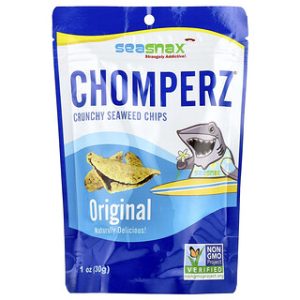 חטיפי אצות פריכים Chomperz® SeaSnax - טעם מקורי - 30 גרם