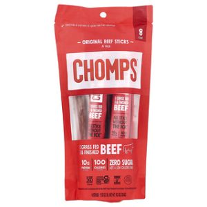 חטיפי בשר Chomps מקורי עדין - 8 יחידות