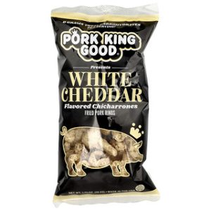 חטיפי חזיר צ'יצ'רון לבן צ'דר - Pork King Good