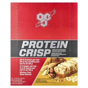 חטיפי חלבון BSN Protein Crisp - בוטנים, 12 יחידות