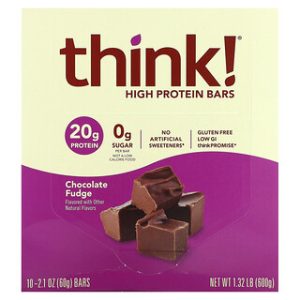 חטיפי חלבון Think! - Chocolate Fudge - 10 יחידות