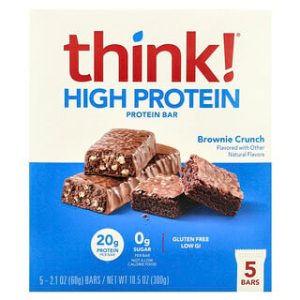 חטיפי חלבון Think ! בראוני קראנץ'- 5 יחידות