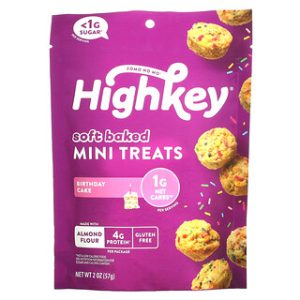 חטיפי מיני רכים HighKey - עוגת יום הולדת 57 גרם