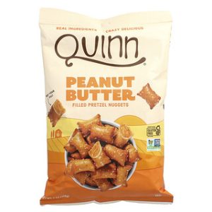 חטיפי פרצל במילוי חמאת בוטנים Quinn Snacks - 198 גרם