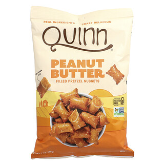 חטיפי פרצל במילוי חמאת בוטנים Quinn Snacks - 198 גרם