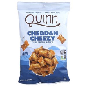 חטיפי פרצל ממולאים צ'דה צ'יזי Quinn Snacks - 164 גרם