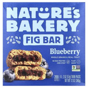 חטיפי תאנים Nature's Bakery - אוכמניות - 6 מארזים
