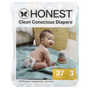 חיתולי The Honest Company מידה 3 - דונאט גראו אפ - 27 יח'