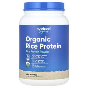 חלבון אורז אורגני Nutricost - 907 גרם - ללא טעם