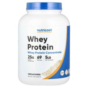 חלבון מי גבינה מרוכז Nutricost - 2.26 ק"ג - ללא טעם