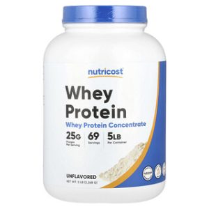 חלבון מי גבינה מרוכז Nutricost - 2.26 ק"ג - ללא טעם