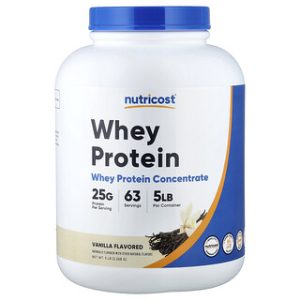 חלבון מי גבינה מרוכז וניל Nutricost 2.26 ק"ג