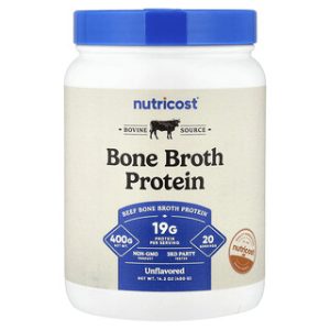 חלבון ציר עצמות Nutricost - לא בטעם - 400 גרם