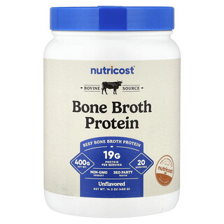 חלבון ציר עצמות Nutricost - לא בטעם - 400 גרם