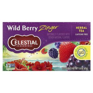 חליטת צמחים Celestial Wild Berry Zinger - ללא קפאין