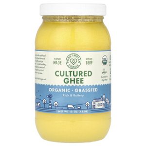 חמאה מזוקקת אורגנית מגודלת דשא - Pure Indian 15oz