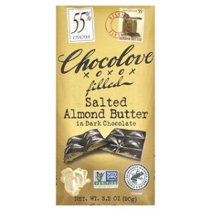 חמאת שקדים מלוחה בצימקאו - Chocolove 90 גרם
