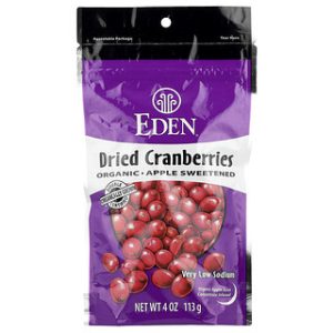 חמוציות אורגניות יבשות Eden Foods - 113 גרם