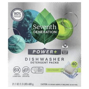טבליות מדיח כלים סבון טבעי Seventh Generation - 40 יח'