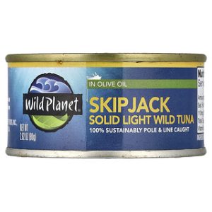 טונה SkipJack Wild Planet בשמן זית - 80 גרם