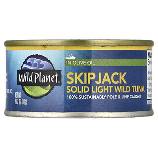 טונה SkipJack Wild Planet בשמן זית - 80 גרם