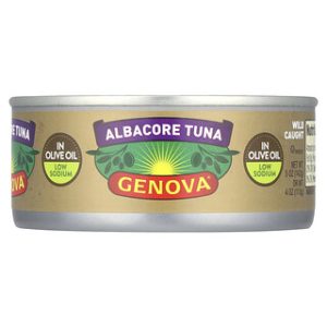 טונה אלבקור בשמן זית Genova - דל נתרן - 142 גרם