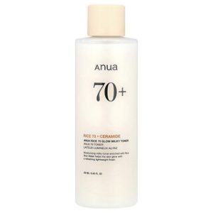 טונר אורז Anua - 70 Glow Milky - 250 מ"ל - לעור קורן