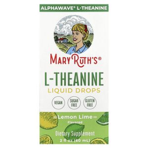 טיפות L-Theanine MaryRuth's - בטעם לימון ליים - 60 מ"ל