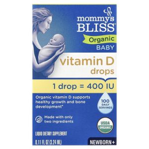 טיפות ויטמין D אורגני לתינוקות Mommy's Bliss