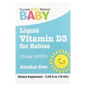 טיפות ויטמין D3 לתינוקות - California Gold Nutrition