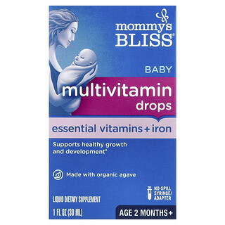טיפות מולטי ויטמין לתינוק - Mommys Bliss - ברזל