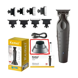 טרימר שיער מקצועי Kemei KM-2299 אלחוטי עם מעמד טעינה