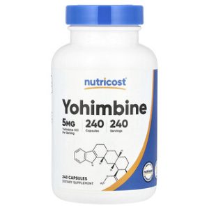יוהימבין Nutricost 5 מ"ג - 240 כמוסות - לשיפור ביצועים