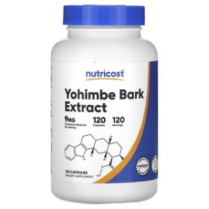 יורהימבה Nutricost - תמצית קליפת יורהימבה 9 מ"ג - 120 כמוסות