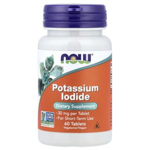 כדורי יוד Potassium Iodide 30 מ"ג - NOW Foods