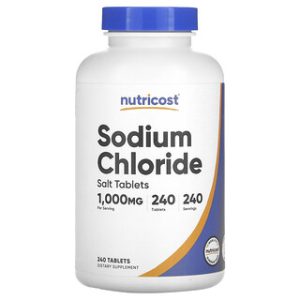 כדורי ,,נתרן כלוריד,, Nutricost 1000 מ"ג - 240 טבליות