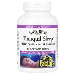 כדורי שינה לעיסים , Tranquil Sleep , Natural Factors