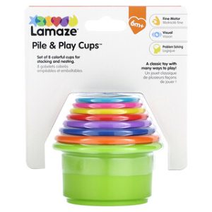 כוסות משחק Lamaze - סט 8 חלקים - גילאי 6 חודשים+