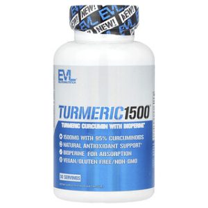 כורכום EVLution Nutrition - 90 כמוסות - בריאות וחיים