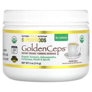 כורכום אורגני GoldenCeps - תוסף תזונה אנטי-אייג'ינג