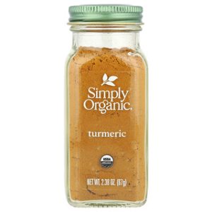 כורכום אורגני Simply Organic - 67 גרם - תבלין בריאותי